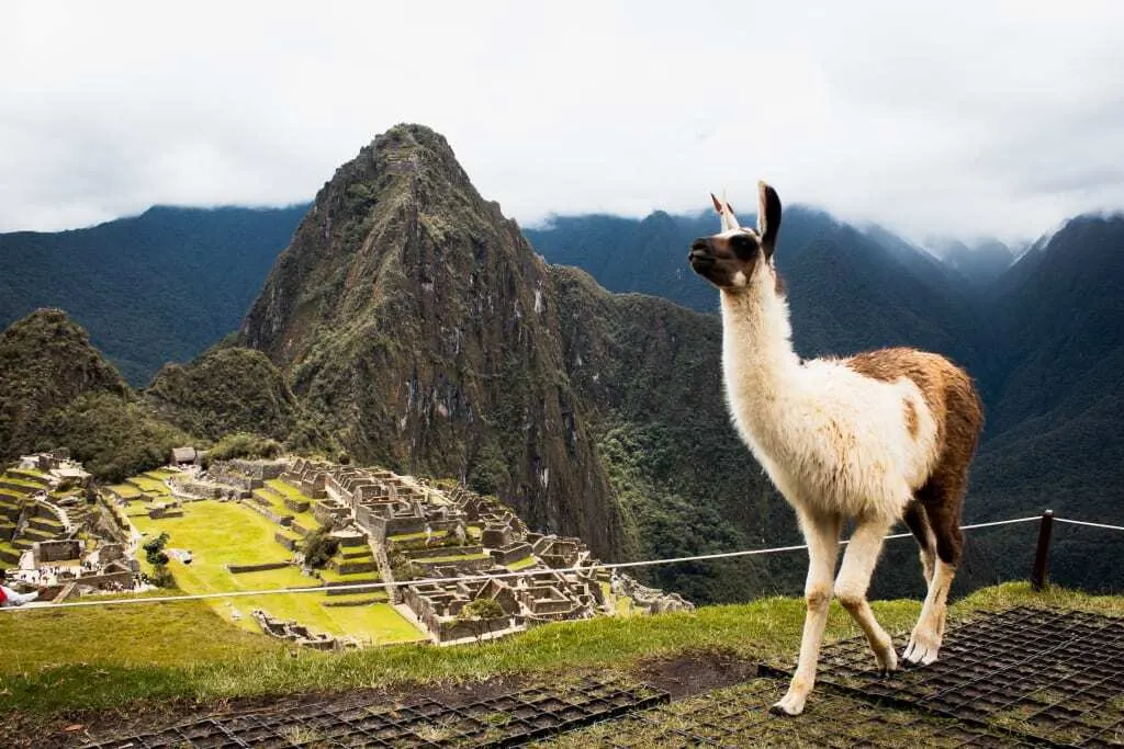 Dramatic mountain landscape in South America
