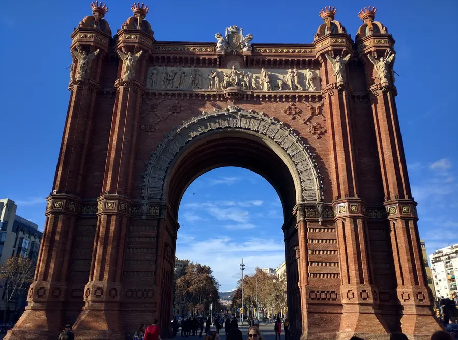 The Arc de Triomf in Barcelona, Spain