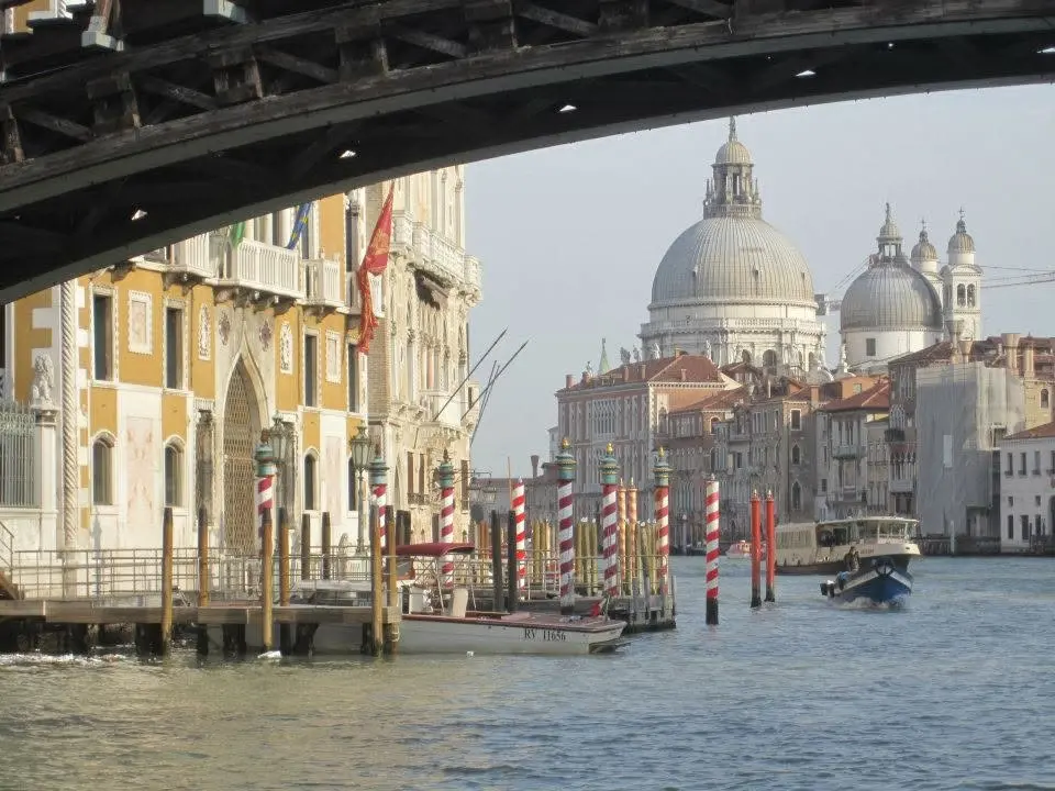 The Grand Canal and Santa Maria della Salute in Venice, Italy
