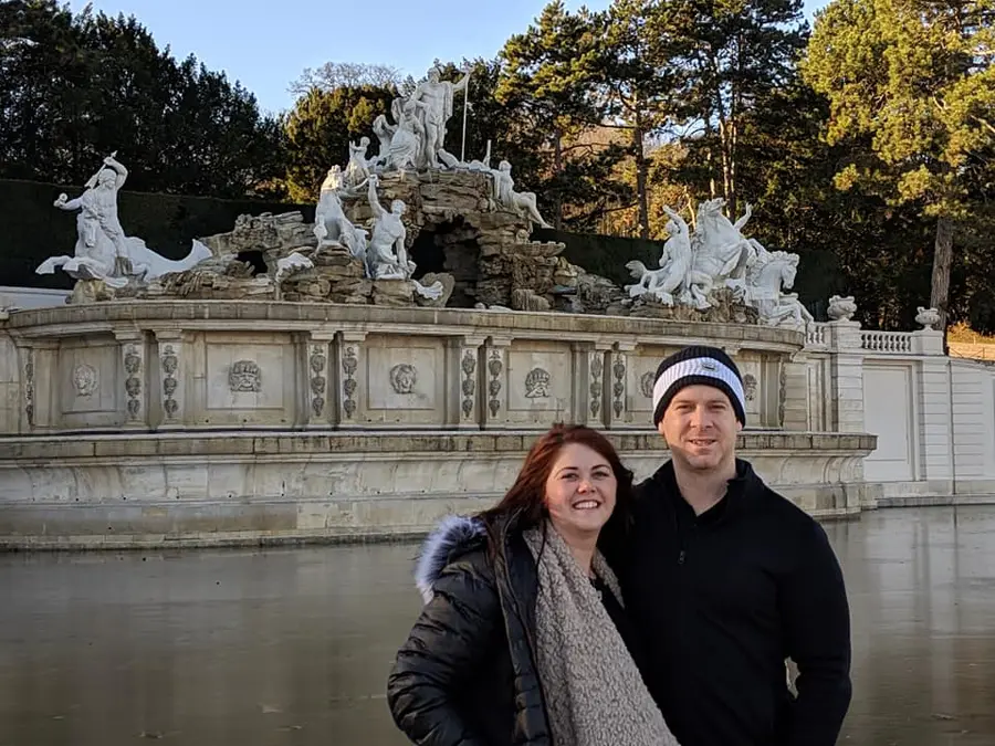 The Schönbrunn Palace gardens in Vienna, Austria